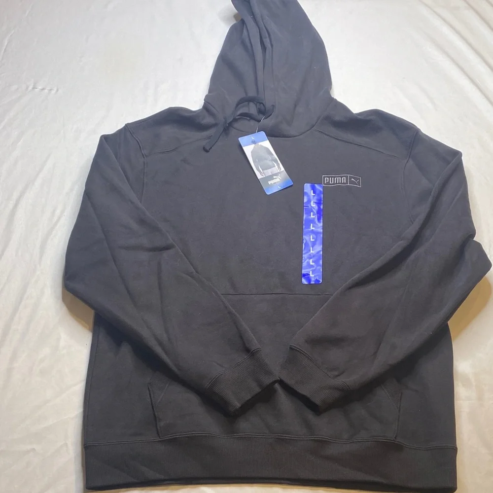 Puma Men's Black Hoodie Size Large‎